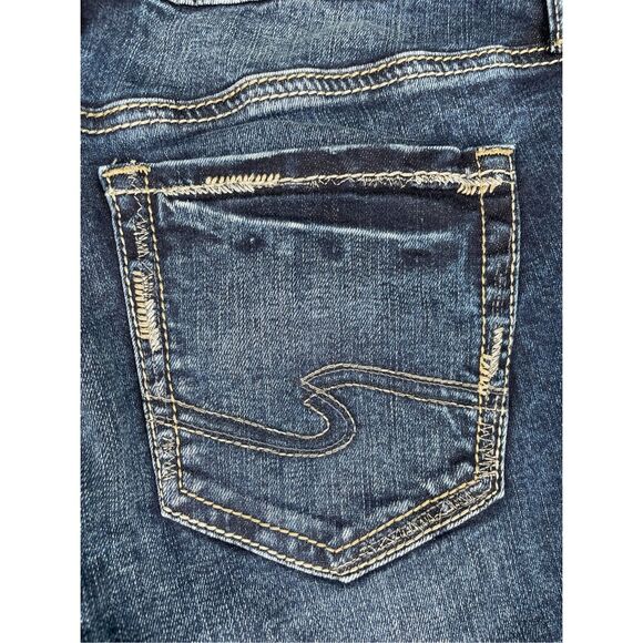Silver Jeans Women 31x33 Blue Suki Slim Bootcut Mid Rise Stretch‎ Faded Denim - Picture 10 of 11